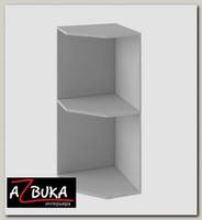 Полка навесная угловая 300 decorazione "Лакрима" (Серый)