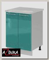 Тумба 600 decor "Бруско" (МДФ) (Бирюза металлик) /ИЦMkk/ШН600