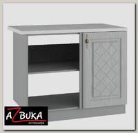 Тумба 1050 угловая правая "Лорен" (МДФ) (Грэй)