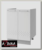 Тумба 600 под мойку накладную decorazione "Лакрима" (МДФ глянец) (Белый)