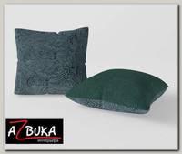 Подушка декор. (комплект 2шт.) 42x42 Torta (Велюр Glance Twiddle Mint (AT)/Велюр Glance Mint (AT))