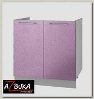 Тумба 800 под мойку накладную "Лакрима" (МДФ металлик) (Сирень)
