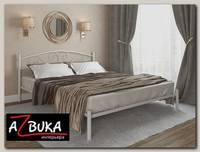 Кровать 1800 rumba "Ларго"(Металл Белый глянец)-MS/Рм