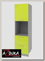 Пенал 600 (2 ящ.) decorazione "Лакрима" (МДФ глянец) (Лайм)