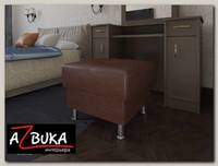 Банкетка quadro Вегас (Кожзам. Omega 07 dark brown/Кожзам. Omega 07 dark brown)